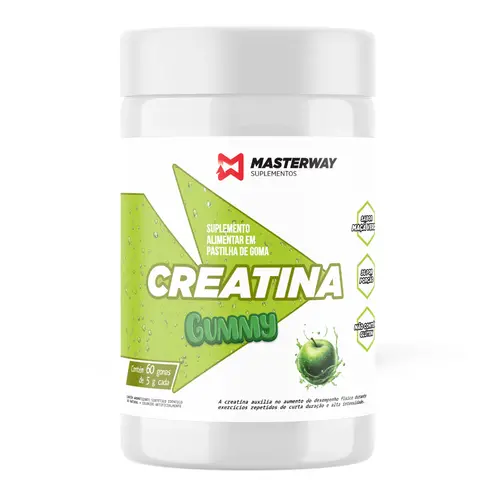 Creatina em Goma (60 gomas) - Masterway Suplementos