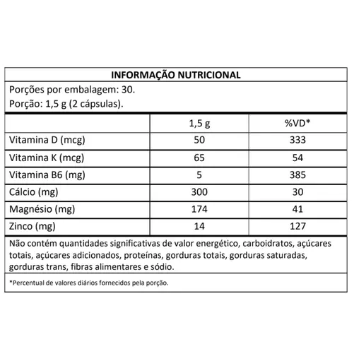 Cálcio MDK (60 caps) - Masterway Suplementos
